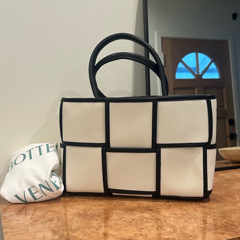 Bottega Veneta Black and White Tote